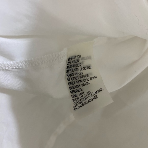 NWT Peter Nygard Button Blouse Pouf Sleeves White 6 - Picture 4 of 8